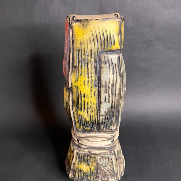 Porcelain, Brutalist Ceramic Art, Signed Studio Pottery, Barry Unitas Barnes - Picture 12 of 15